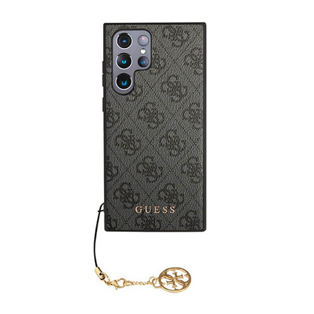 Guess 4G Charms Collection - Etui Samsung Galaxy S23 Ultra (szary)