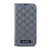 Karl Lagerfeld Saffiano Monogram - Coque iPhone 14 Pro Max (Argent)