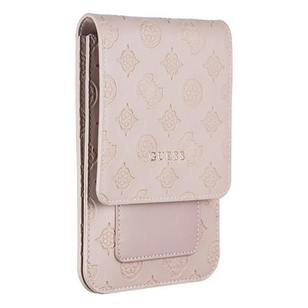 Guess 4G Peony Wallet Bag - Torba z przegrodą na smartfona (Light Pink)