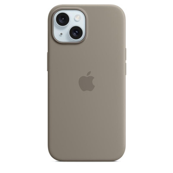 Apple Silicone Case – Silikonhülle mit MagSafe für iPhone 15 (Clay)