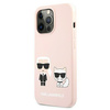 Karl Lagerfeld Slilicone Karl & Choupette Magsafe - iPhone 13 Pro Tasche (rosa)