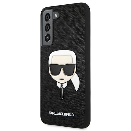 Karl Lagerfeld Saffiano Ikonik Karl`s Head - Samsung Galaxy S22 Case (black)