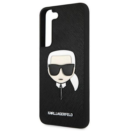 Karl Lagerfeld Saffiano Ikonik Karl`s Head - Etui Samsung Galaxy S22 (czarny)