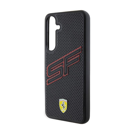 Ferrari Big SF Perforiert - Samsung Galaxy S24+ Gehäuse (schwarz)