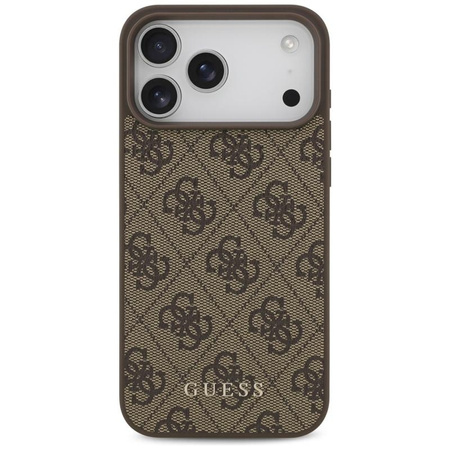 ETUI DO IPHONE 17 PRO MAX BRĄZOWE GUESS CLASSIC ORYGINALNE ELEGANCKIE CASE