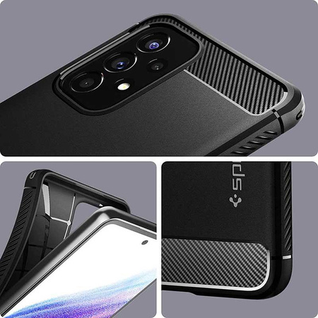 Spigen Rugged Armor - Gehäuse für Samsung Galaxy A53 5G (Schwarz)