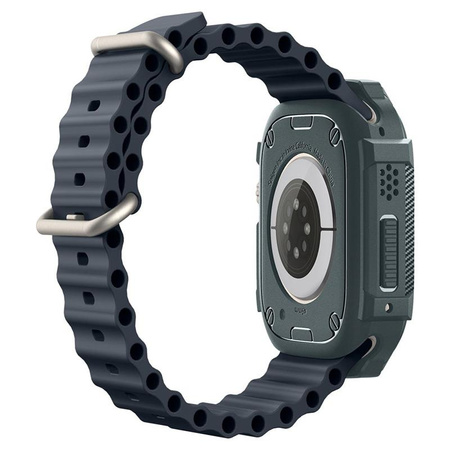 Spigen Rugged Armor - tok Apple Watch Ultra 1/2 49 mm-es órához (Abyss Green)
