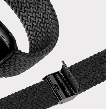 Bracelet Puro Loop - Bracelet tressé pour Apple Watch 38/40/41 mm (noir)