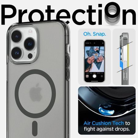 Spigen Ultra Hybrid Mag MagSafe – Etui do iPhone 14 Pro (Frost Black)