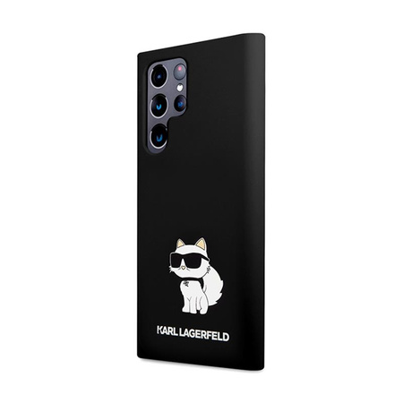 Karl Lagerfeld Silicone Choupette - pouzdro pro Samsung Galaxy S24 Ultra (černé)