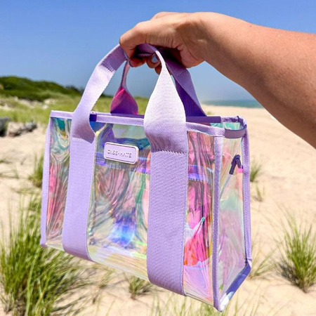 Case-Mate Soap Bubble Mini Beach Tote - Waterproof Shoulder Bag (Iridescent)