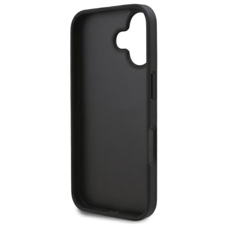 Karl Lagerfeld Kartenschlitze Monogramm - iPhone 16 Hülle (schwarz)