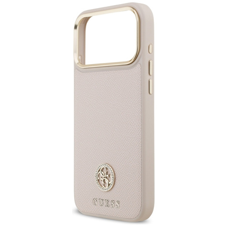 ETUI DO IPHONE 17 PRO MAX do MAGSAFE GUESS ORYGINALNE RÓŻOWE ELEGANCKIE