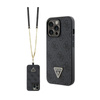 Guess Crossbody 4G Metal Logo - Etui iPhone 13 Pro (czarny)