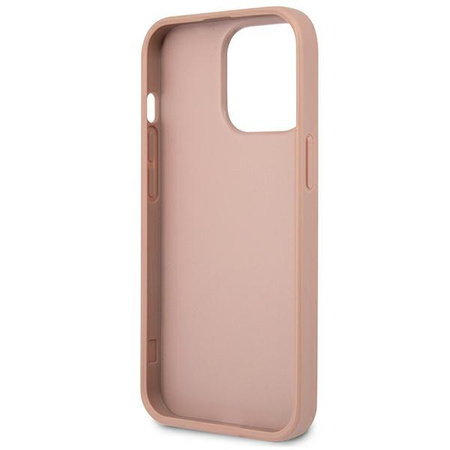 Guess Saffiano Triangle Logo Tasche - iPhone 13 Pro Max Tasche (rosa)