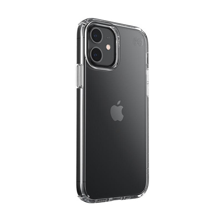 Speck Presidio Perfect-Clear - Coque pour iPhone 12 / iPhone 12 Pro avec revêtement MICROBAN (transparent)