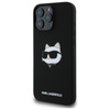 Karl Lagerfeld Silicone Choupette Head Print MagSafe – Pouzdro iPhone 16 Pro (černé)