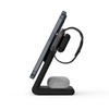 Crong MagSpot Pivot Stand - Chargeur sans fil 3-en-1 avec MagSafe pour iPhone, Apple Watch et AirPods (noir)