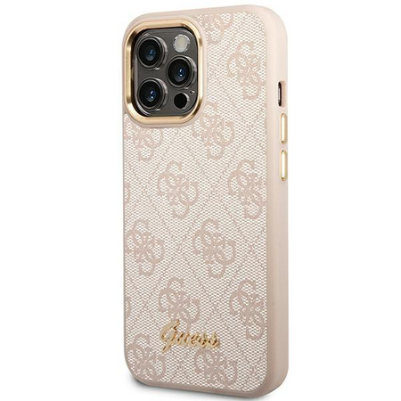 Guess 4G Metal Camera Outline Case – Etui iPhone 14 Pro (Różowy)