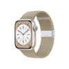 Crong Wave Band - Geflochtenes Armband für Apple Watch 38/40/41/42 mm (Steinbeige)