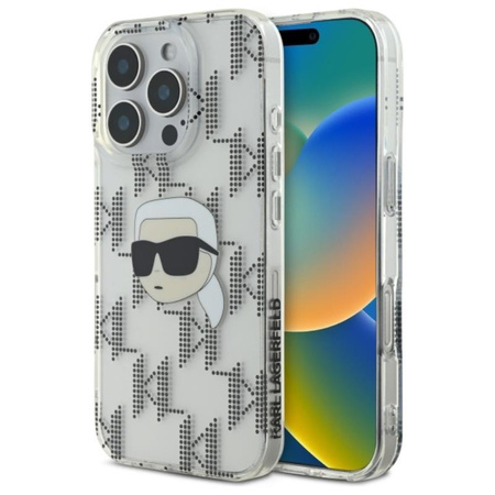 Karl Lagerfeld IML Karl Head Electroplated - iPhone 16 Pro Case (Transparent)