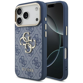 Guess 4G Big 4G Classic Logo - Case iPhone 17 Pro (Blau / Gold)