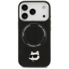 Karl Lagerfeld Choupette Pin MagSafe - Pouzdro pro iPhone 17 Pro (černé)