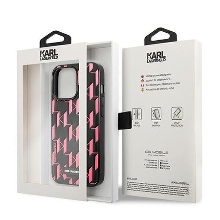 Karl Lagerfeld Monogram Plaque - pouzdro pro iPhone 13 Pro Max