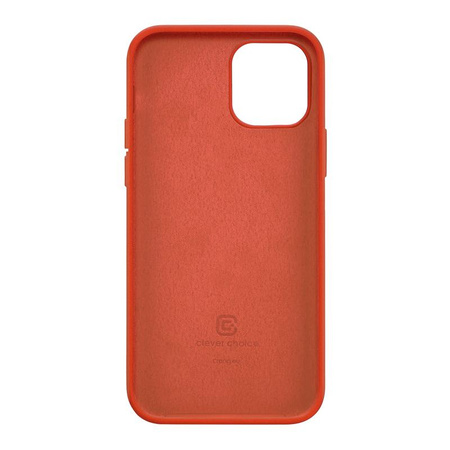 Crong Color Cover - Custodia per iPhone 12 Pro Max (Rosso)