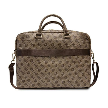 Guess 4G Printed Stripes Computertasche - 16" Notebooktasche (Braun)
