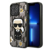 Karl Lagerfeld Iconic Karl Flower - iPhone 13 Pro Case (gray)