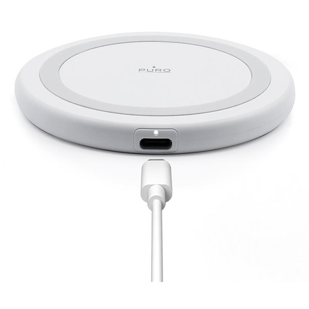 PURO Wireless Charging Station QI - Bezprzewodowa ładowarka indukcyjna Qi (biały)