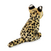 Rappa - Plyšový realistický maskot kočka Serval sedící 30 cm Ekologicky šetrný