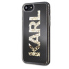 Karl Lagerfeld Logo Karl - iPhone SE 2020 / 8 / 7 Tasche (Gold Glitter)