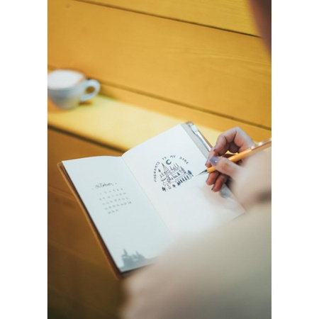 Harry Potter - Taccuino da viaggio in pelle Tassorosso 12x19,6 cm (Giallo)