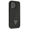 Guess Saffiano Triangle Logo Case - Coque pour iPhone 13 Pro (noir)
