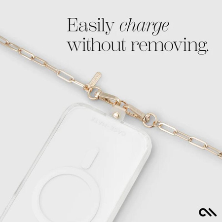 Case-Mate Phone Crossbody Chain - Lanyard / Shoulder Chain for Phone (Gold)