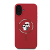 Karl Lagerfeld Silicone Karl & Choupette Ring MagSafe - iPhone 16 Case (red)