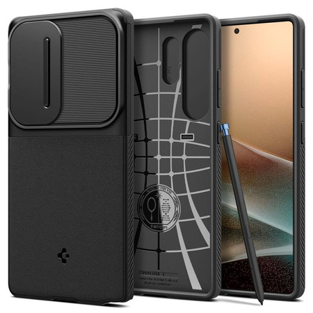 Spigen Optik Armor - Etui pour Samsung Galaxy S25 Ultra (Noir)