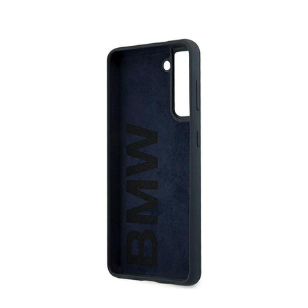 BMW Silicone Signature Logo - Hülle für Samsung Galaxy S21+ (Marineblau)