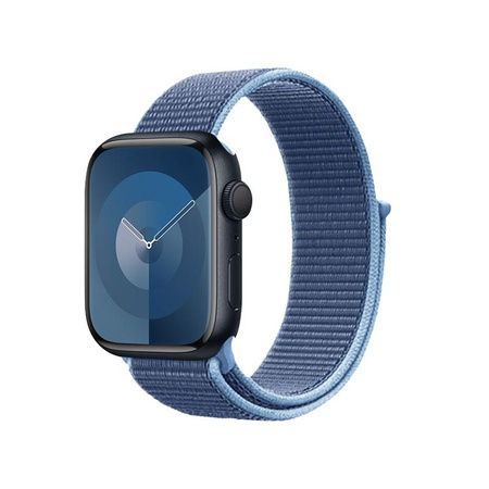 Crong Nylon - Cinturino Sportivo per Apple Watch 38/40/41/42 mm (Blu Oceano)