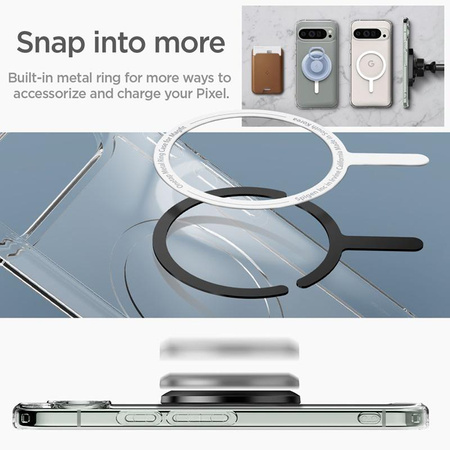 Spigen Ultra Hybrid OneTap Ring MagSafe - Étui pour Google Pixel 9 Pro XL (Blanc)