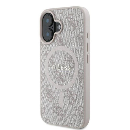 Guess 4G Ring Classic Logo MagSafe - iPhone 16 Plus Tasche (rosa)