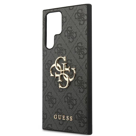 Guess 4G Big Metal Logo - Étui Samsung Galaxy S22 Ultra (gris)