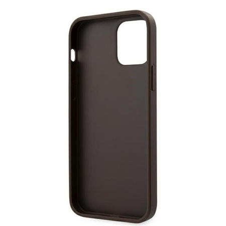 Collection 4G Bottom Stripe - Coque pour iPhone 12 Pro Max (marron)
