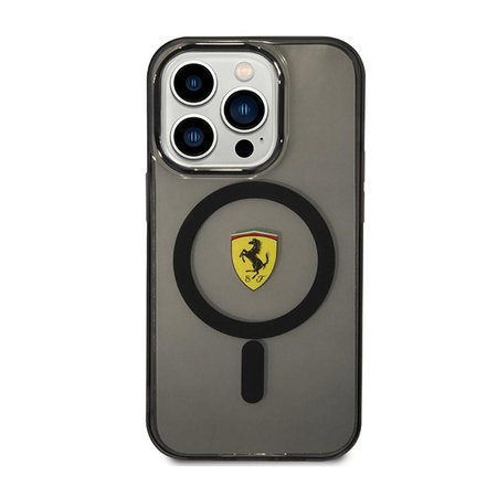 Étui Ferrari Translucide MagSafe - iPhone 14 Pro (Noir)