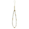 Guess Phone Strap Beads Heishi White