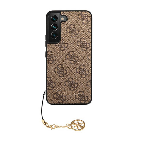 Guess 4G Charms Kollektion - Samsung Galaxy S23 Tasche (braun)