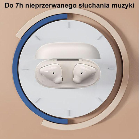 USAMS US Series - Bluetooth 5.3 TWS fejhallgató + töltőtáska (fehér)