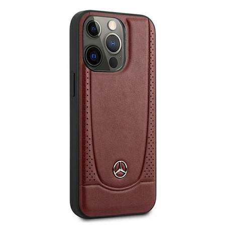 Mercedes Leather Urban Line - iPhone 13 Pro Case (red)